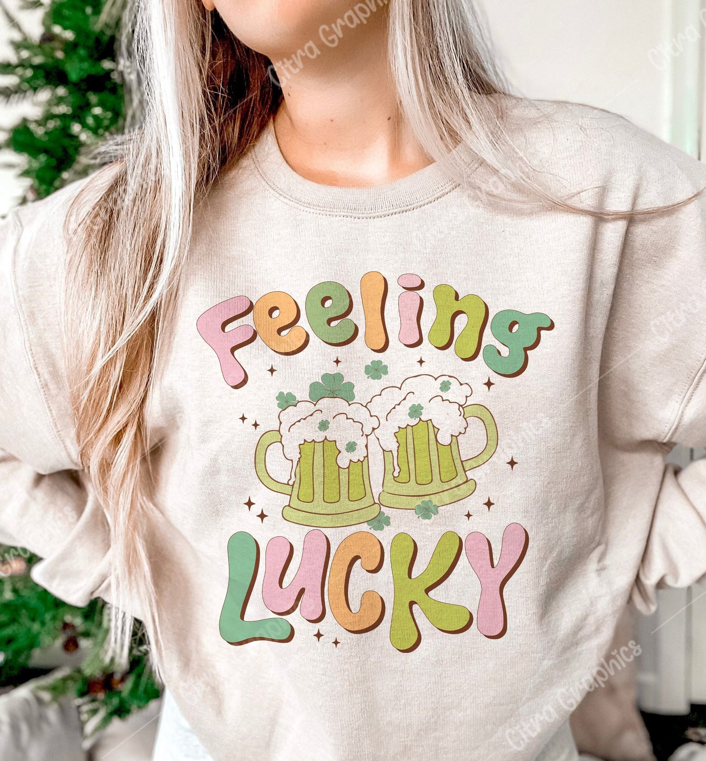 DTF Transfer Saint Patrick's Day Feeling Lucky