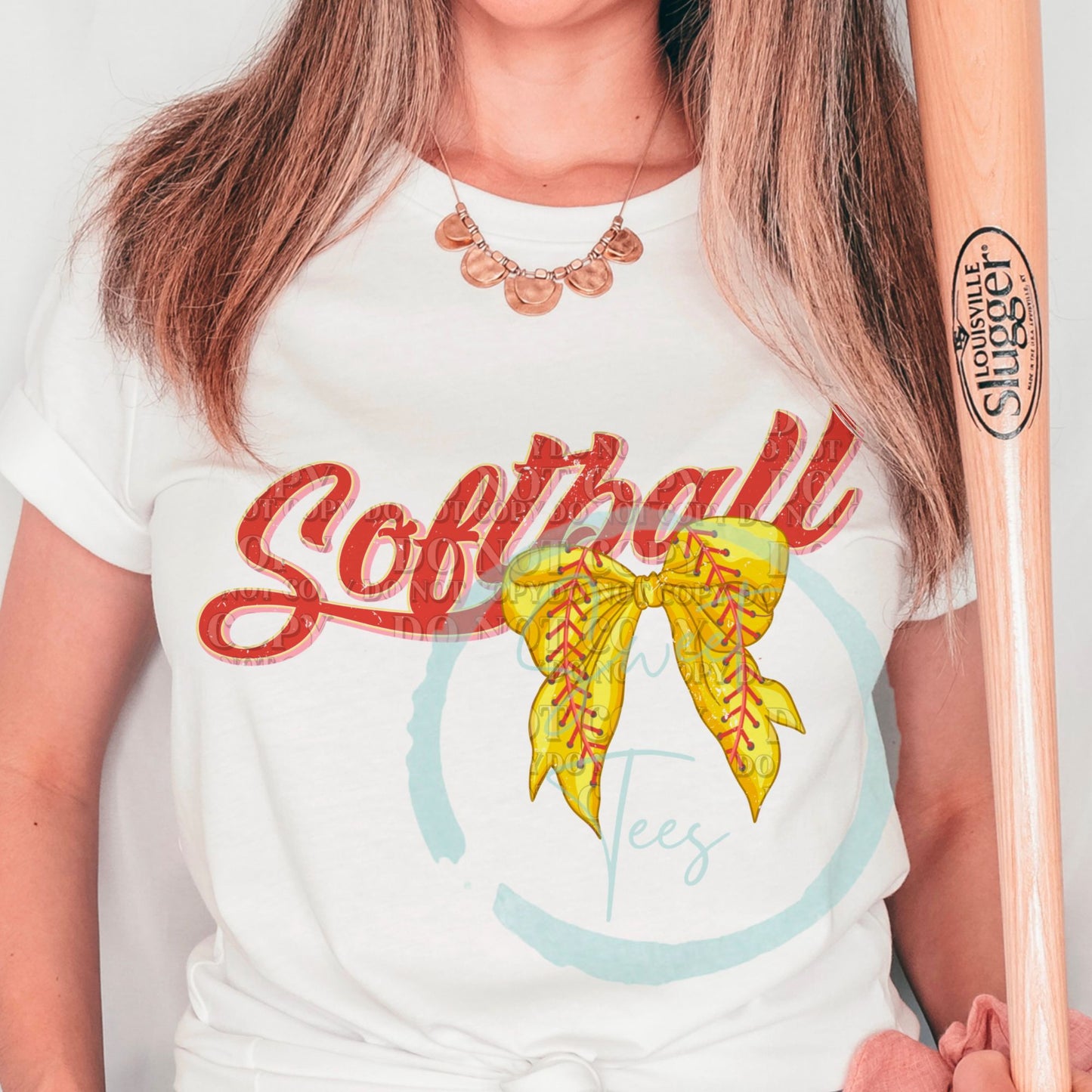 T-shirt Softball Bow