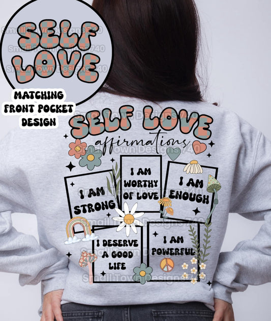 Crewneck Sweatshirt Or T-shirt Mental Health Affirmations