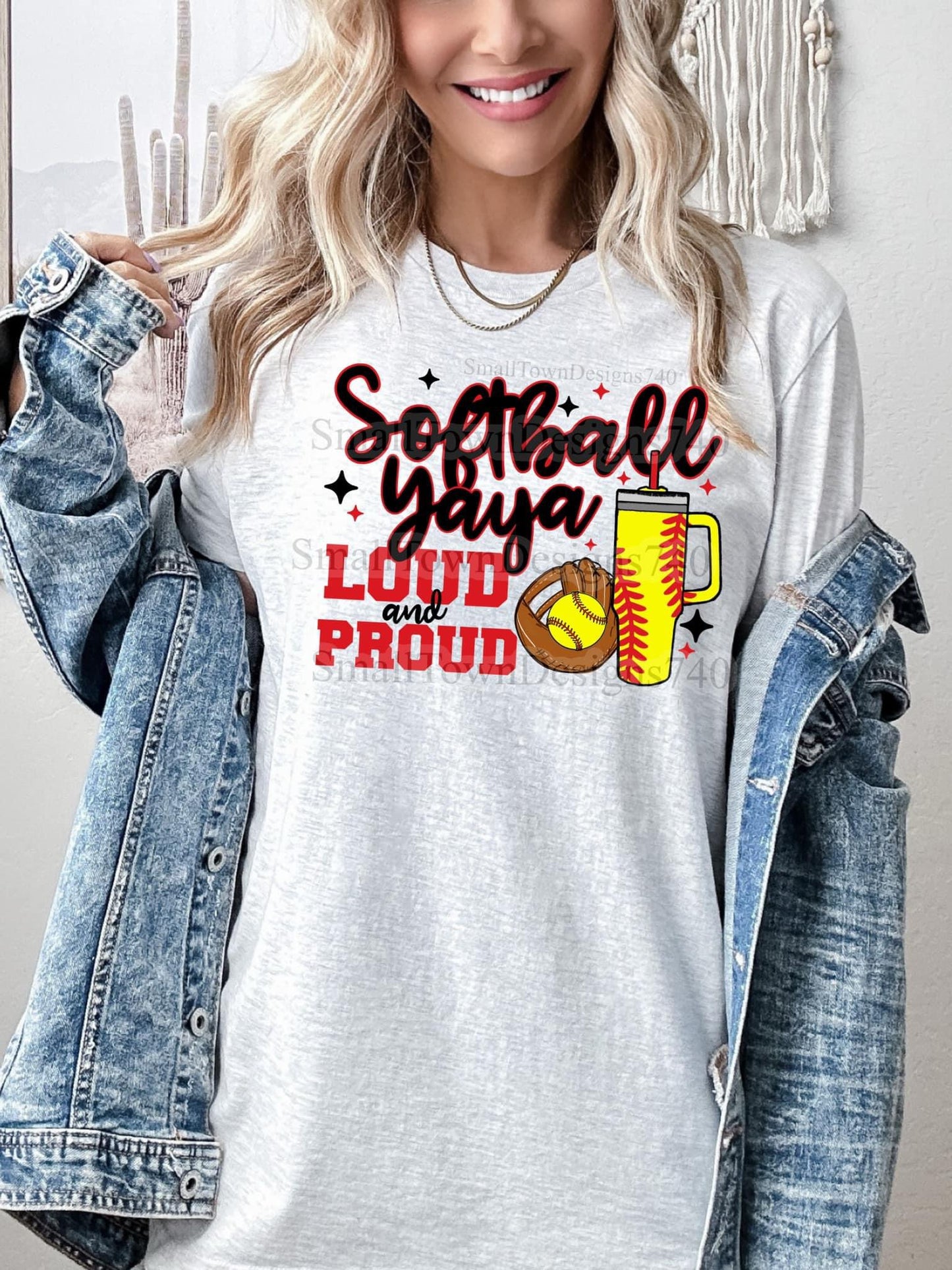 T-shirt Loud And Proud Softball Mom. Softball Mama, Softball Mimi, Softball Gigi, Softball Coach, Softball Grandma