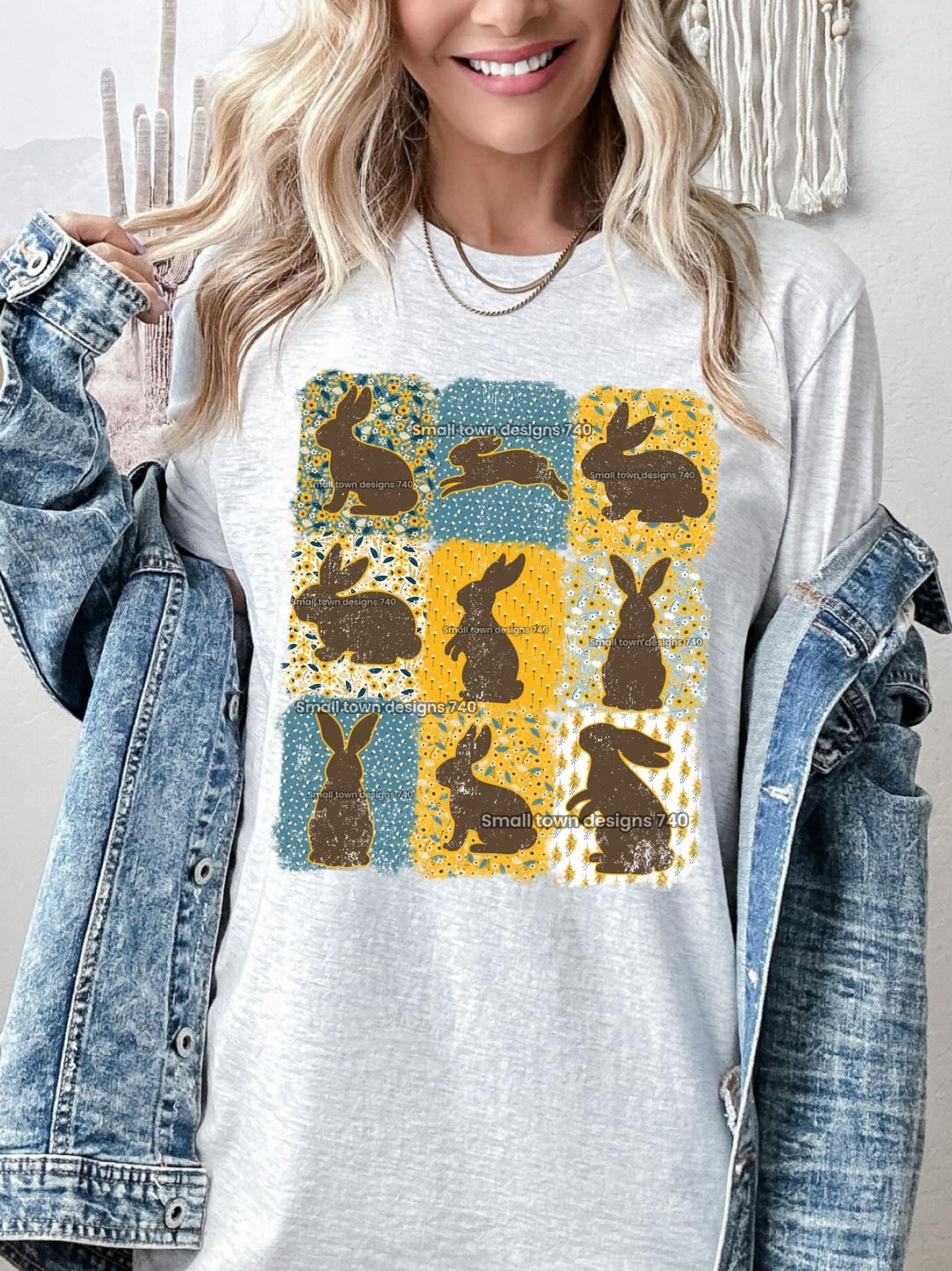 T-shirt , Farm Animal Quilt tshirt, Cow, Chicken, Bunny, Horse T-shirts