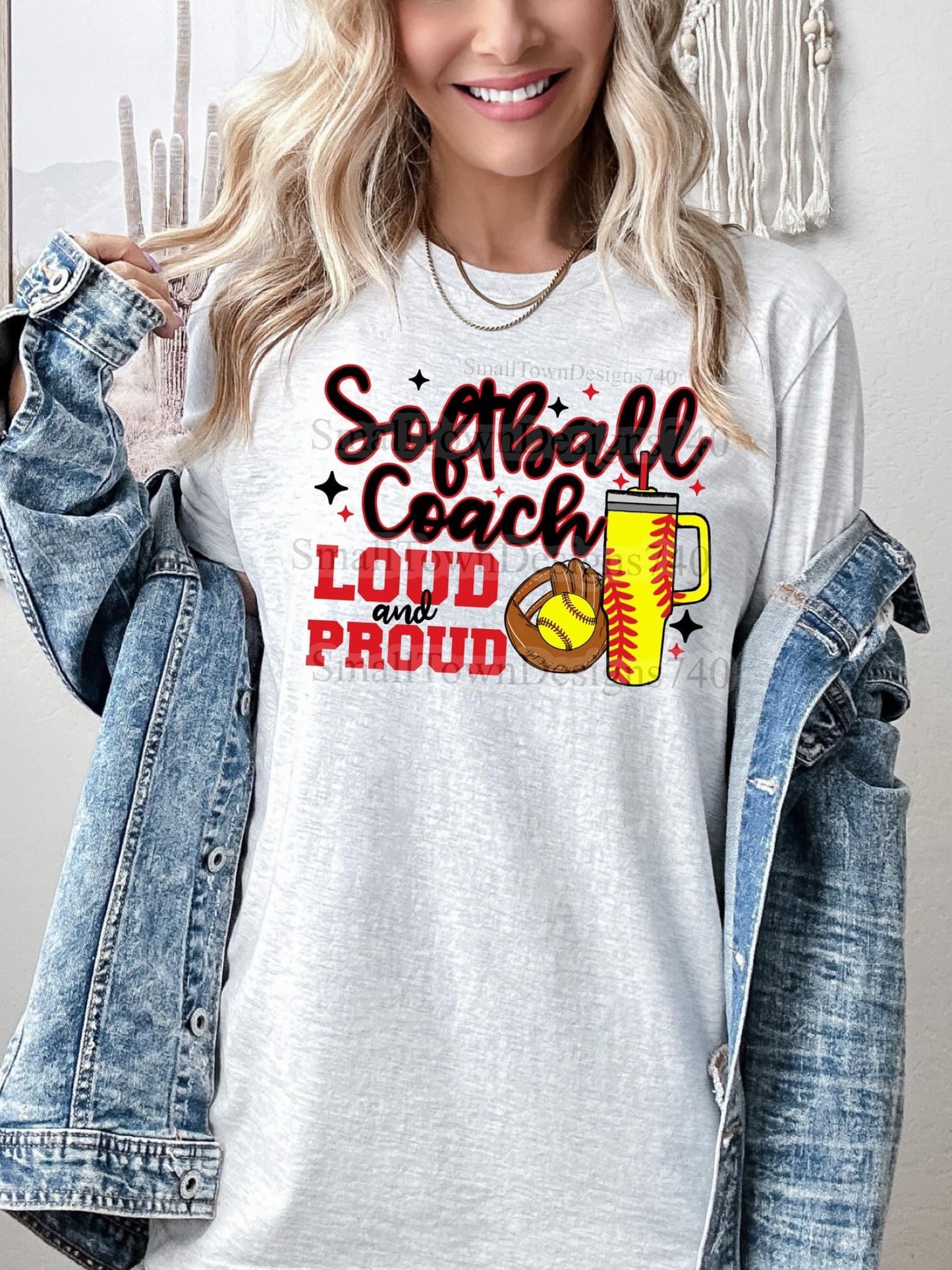 T-shirt Loud And Proud Softball Mom. Softball Mama, Softball Mimi, Softball Gigi, Softball Coach, Softball Grandma