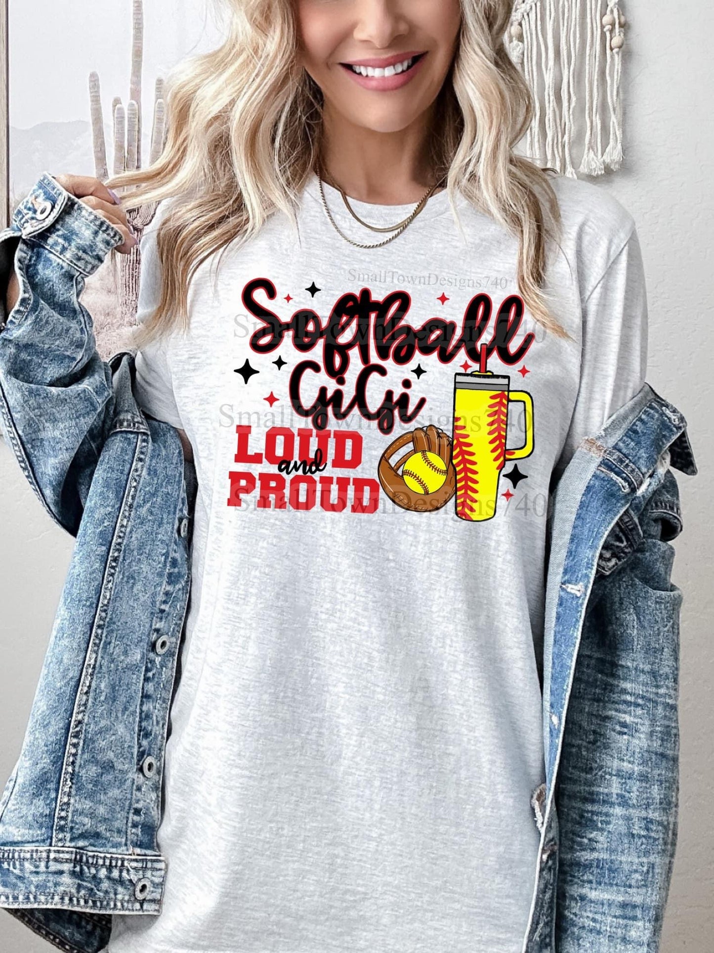 T-shirt Loud And Proud Softball Mom. Softball Mama, Softball Mimi, Softball Gigi, Softball Coach, Softball Grandma