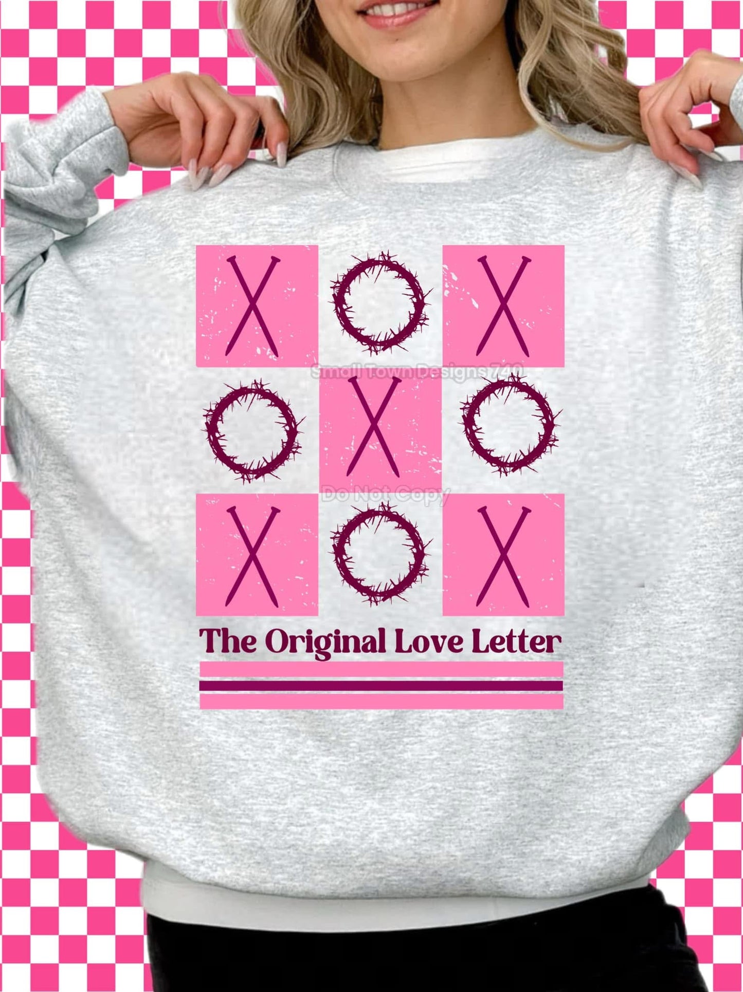 Adult Christian Valentine The Original Love Letter  Sweatshirt