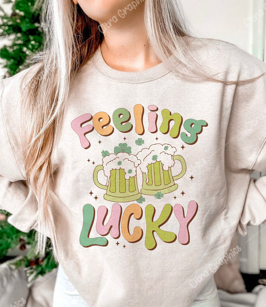 Sublimation Print Saint Patrick's Day Feeling Lucky