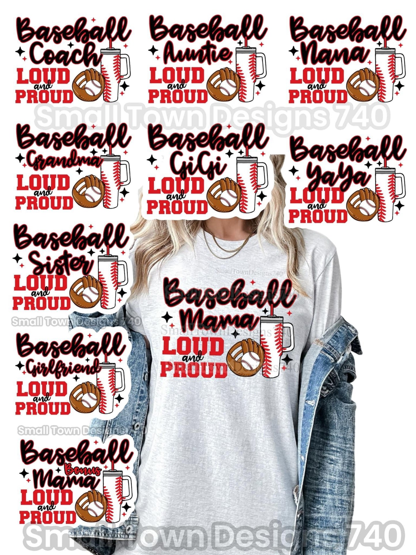 T-shirt Loud And Proud Baseball Mama, Baseball Girlfriend, Baseball Sister, Baseball Nana, Baseball Yaya, Baseball CoachBaseball Auntie, Baseball Gigi, Baseball