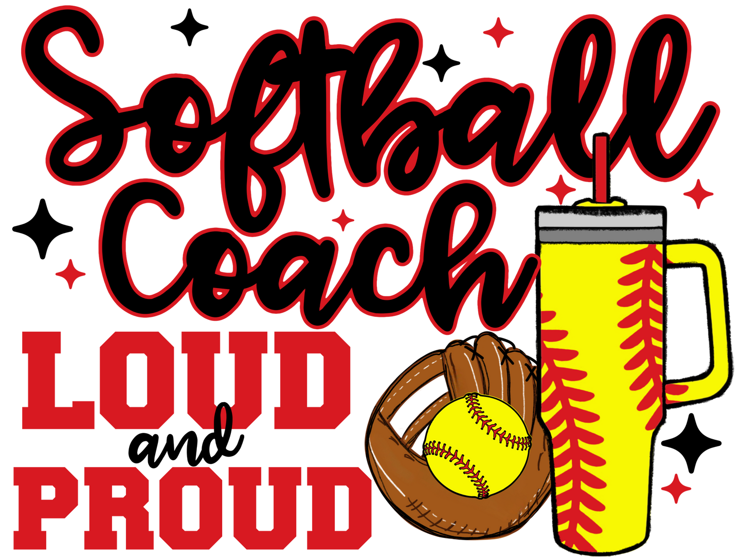 T-shirt Loud And Proud Softball Mom. Softball Mama, Softball Mimi, Softball Gigi, Softball Coach, Softball Grandma