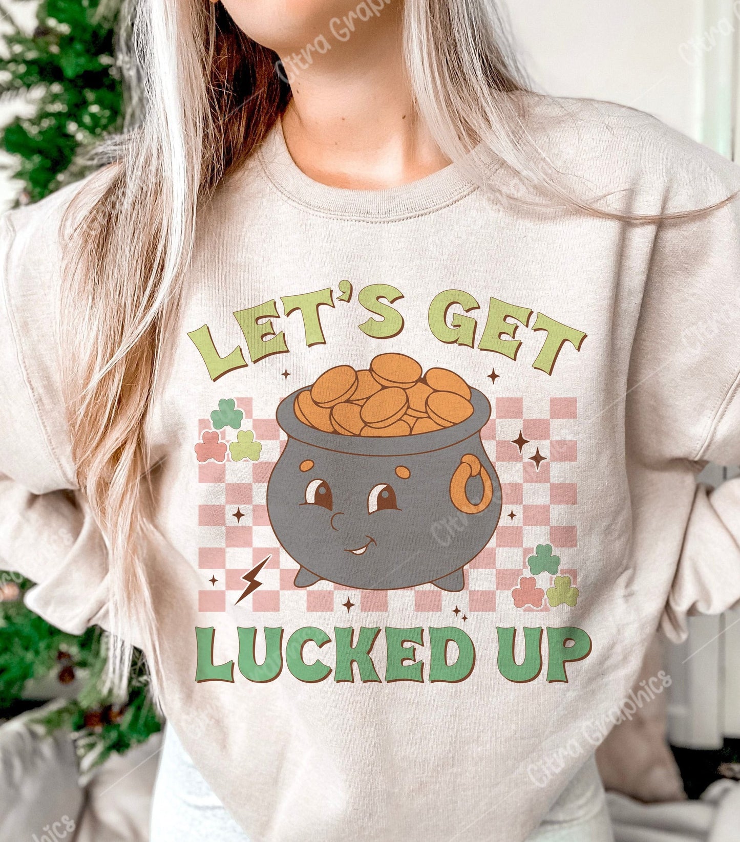 DTF Transfer Saint Patrick's Day Let Lucked Up