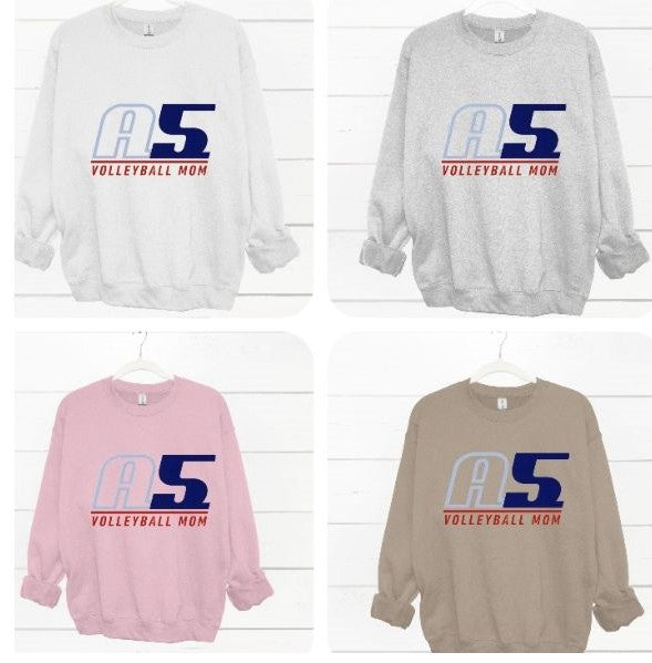 Crewneck A5 Volleyball Mom / A5 Volleyball Dad