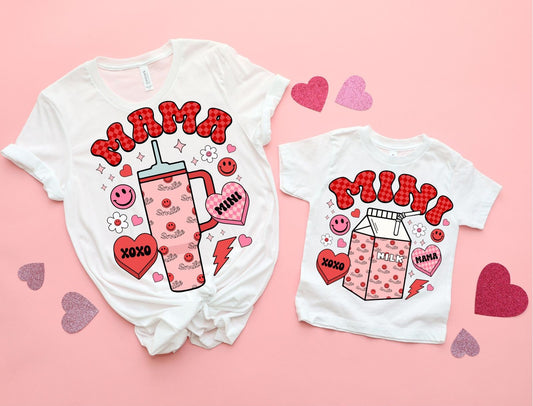 Crewneck Sweatshirt Sweater Valentine Mini Drink