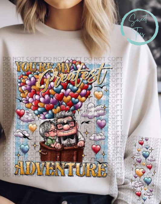Crewneck Sweatshirt Sweater Up! You're My Greatest Adventure