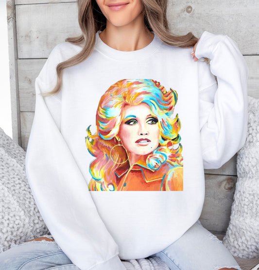 Crewneck Sweatshirt Sweater Watercolor