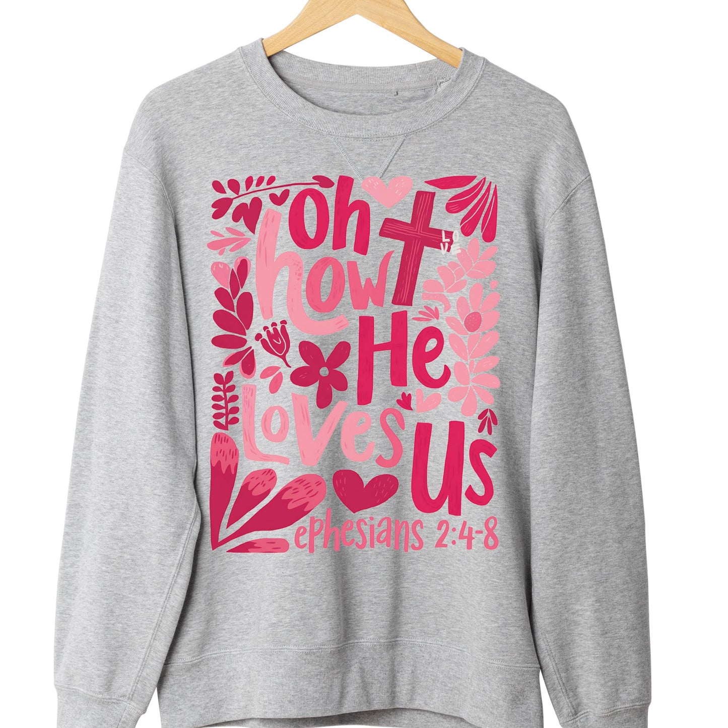 Adult Christian Valentine The Original Love Letter  Sweatshirt