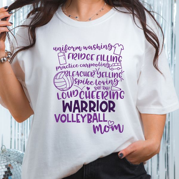 Warriors Volleyball Mom Shirt Sweatshirt