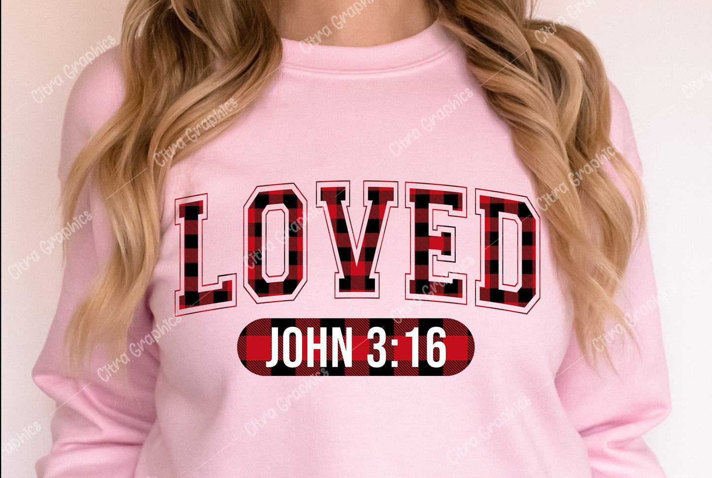 Crewneck Sweatshirt Sweater Loved John 3:16